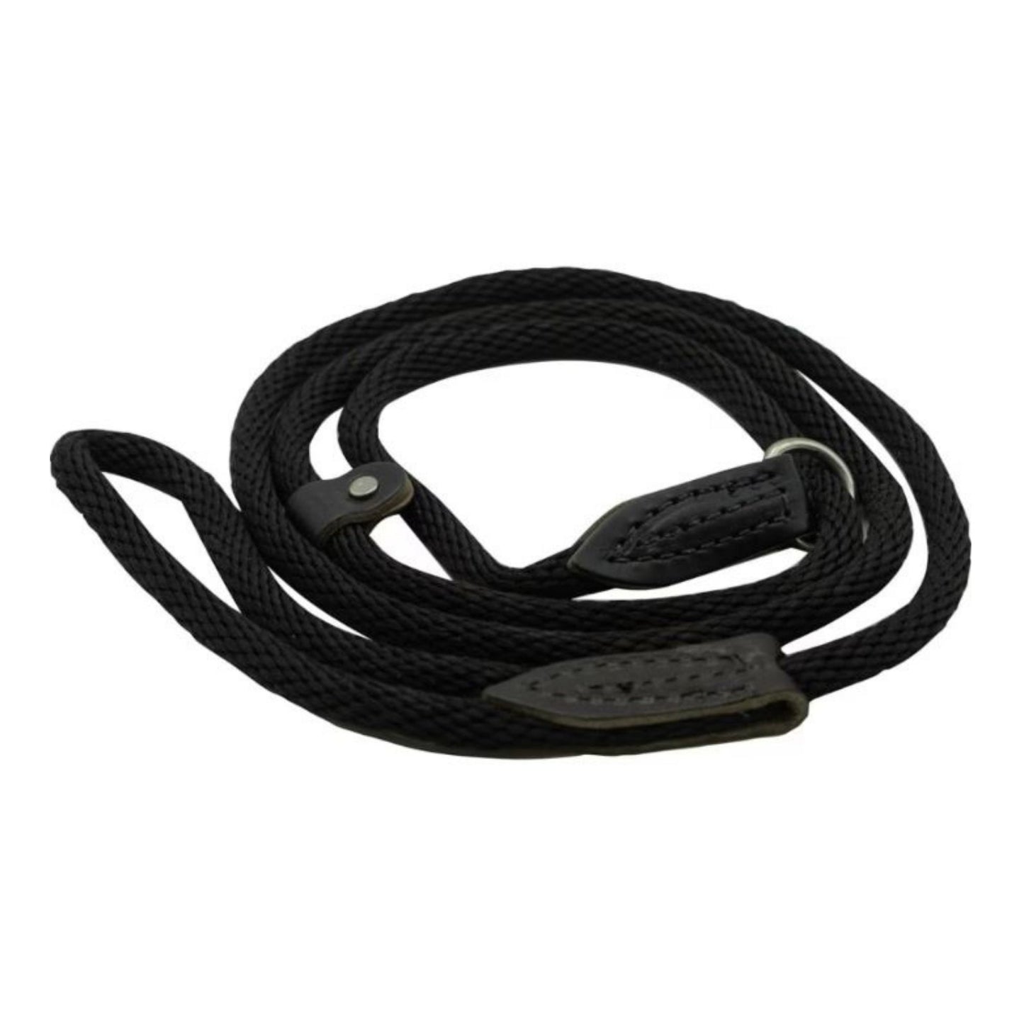 Omni Pet British Slip Loop Rope Lead - Premium 6ft Black Dog Leash