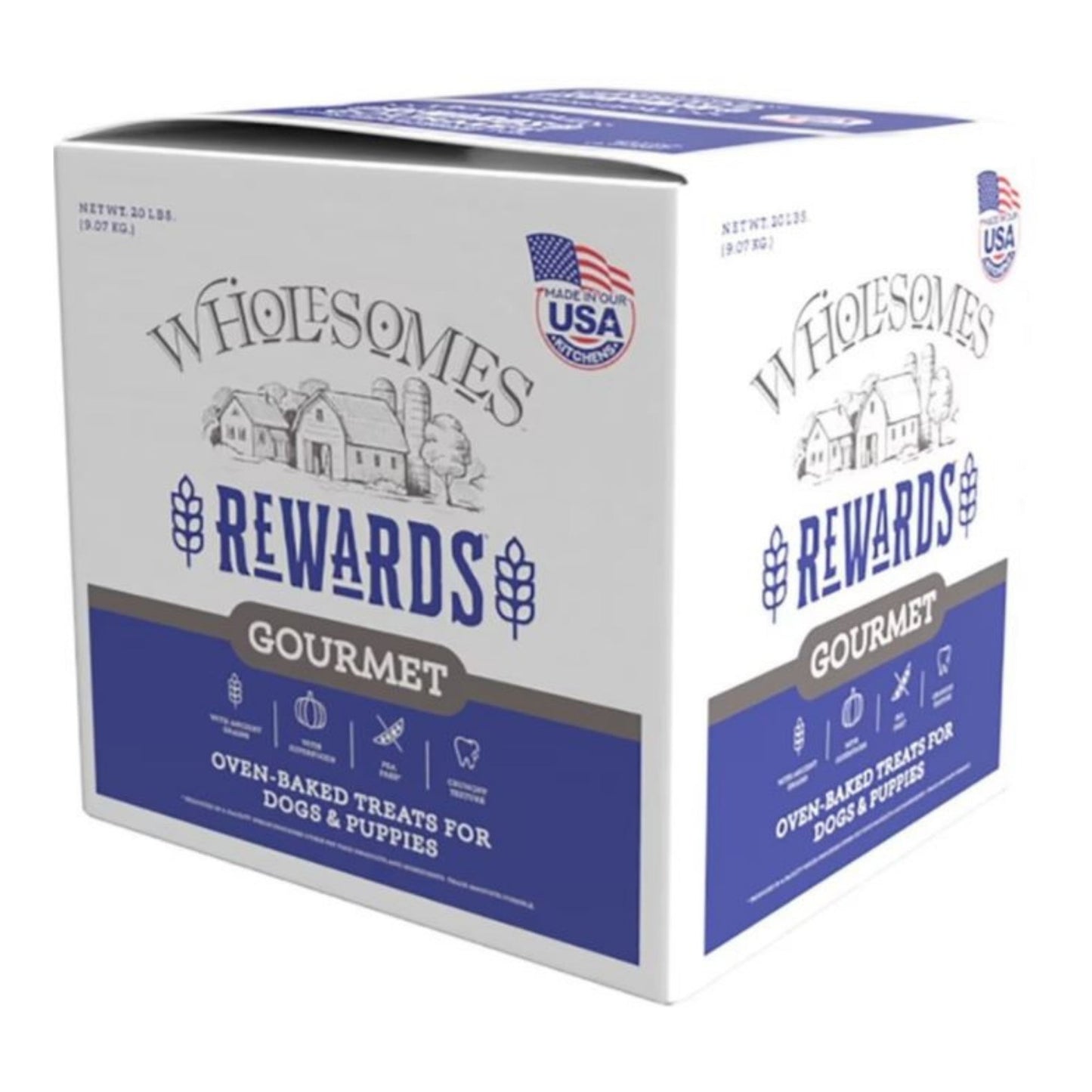 Wholesomes Rewards Gourmet Lamb Dog Biscuits - Bulk 20 lb Professional Pack