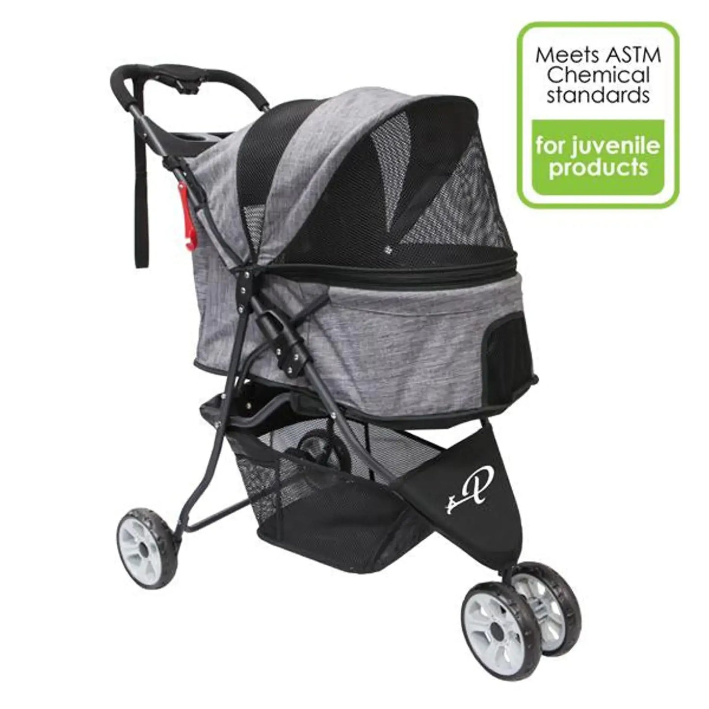 Premium Glacier Pet Stroller - Comfortable & Stylish