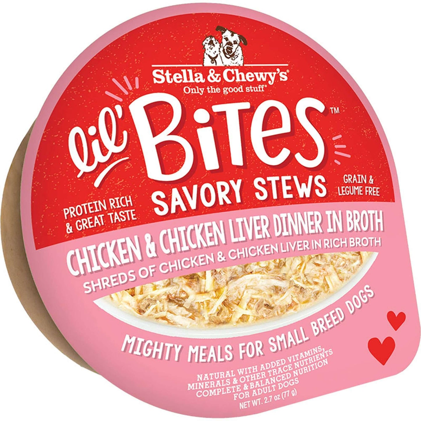 Stella & Chewy's Lil' Bites Savory Stew Chicken & Liver Dog Food - 2.7oz Case (12 Pack)