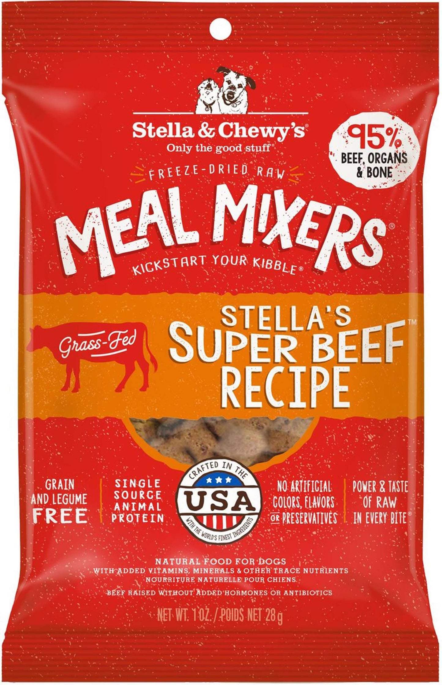 Stella & Chewy's Freeze-Dried Stella's Beef Meal Mixer - 1oz Case (8 Pack)