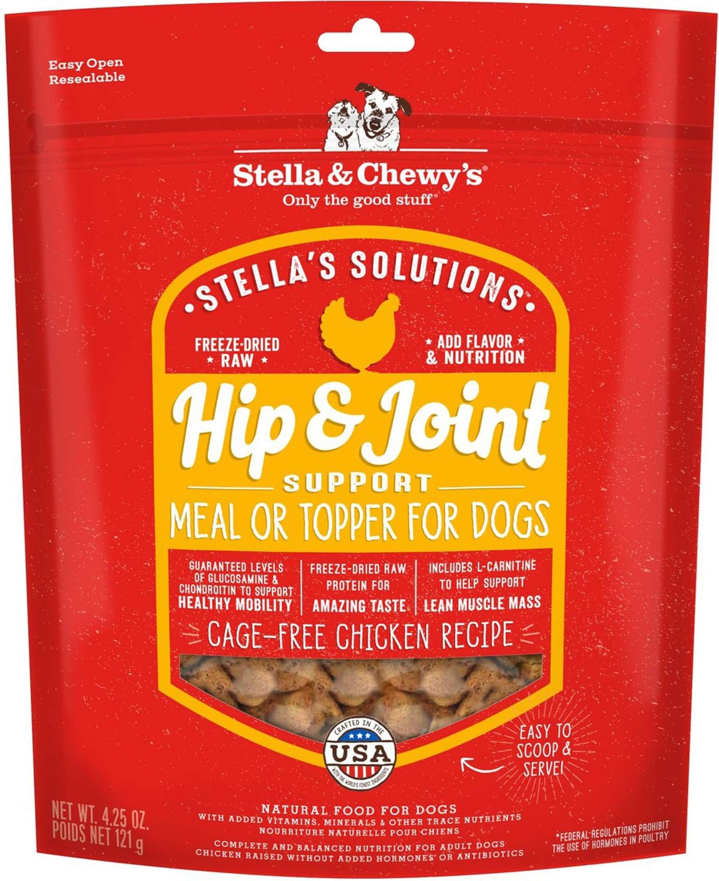 Stella and Chewys Dog Solutions Hip and Joint Support Chicken 4.25oz.