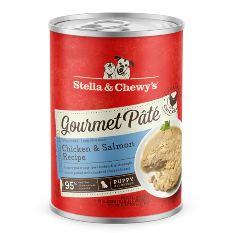 Stella & Chewy's Gourmet Pate Puppy Chicken & Salmon Dog Food - 12.5oz Case (12 Pack)