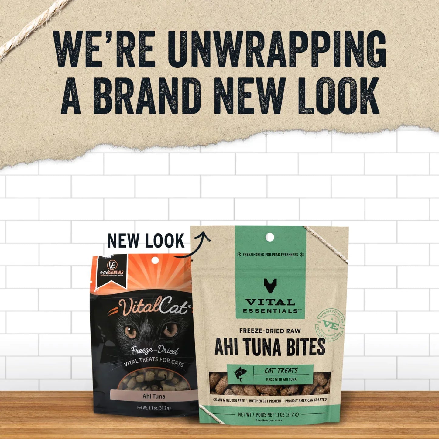 Vital Essentials Freeze-Dried Ahi Tuna - Premium Cat Treats (1.1oz)