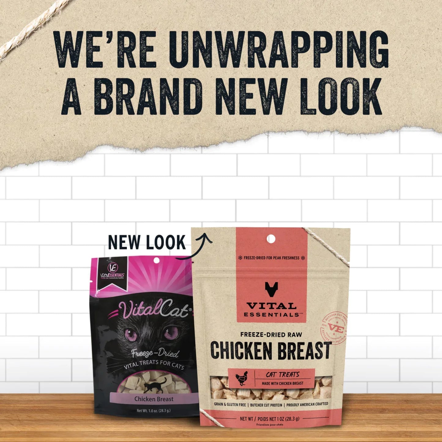 Vital Essentials Freeze-Dried Chicken Breast - Premium Cat Treats (1oz)