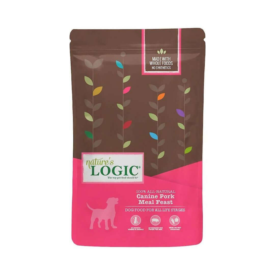 Nature's Logic Pork Meal Feast Dry Dog Food - 13 lb Bag