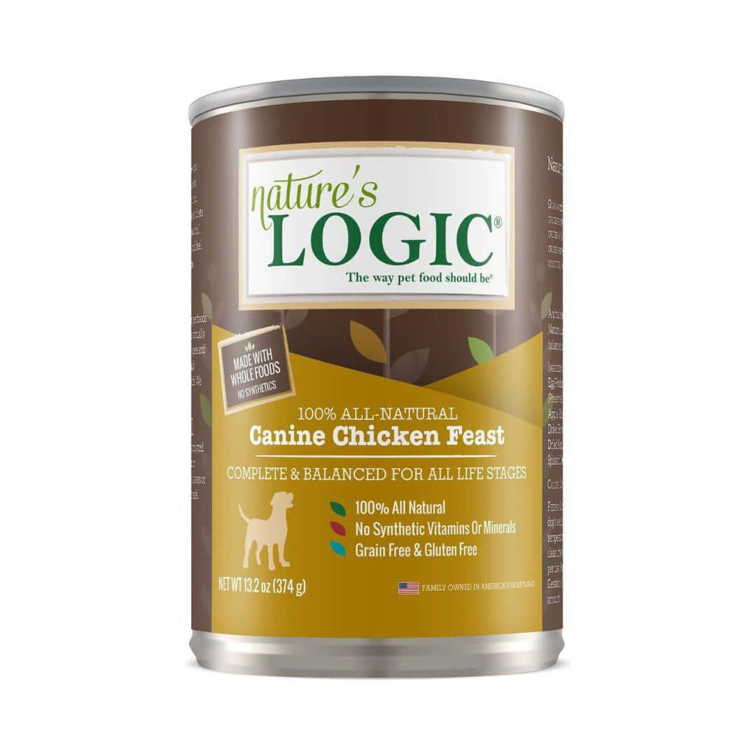 Nature's Logic Chicken Recipe Wet Dog Food - 13.2 oz Cans (Case of 12)