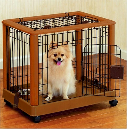 Portable Small Pet Playpen - Mobile Exercise Pen for Small Dogs & Puppies