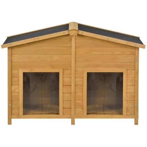 Premium Large Wooden Dog House with Cozy Porch