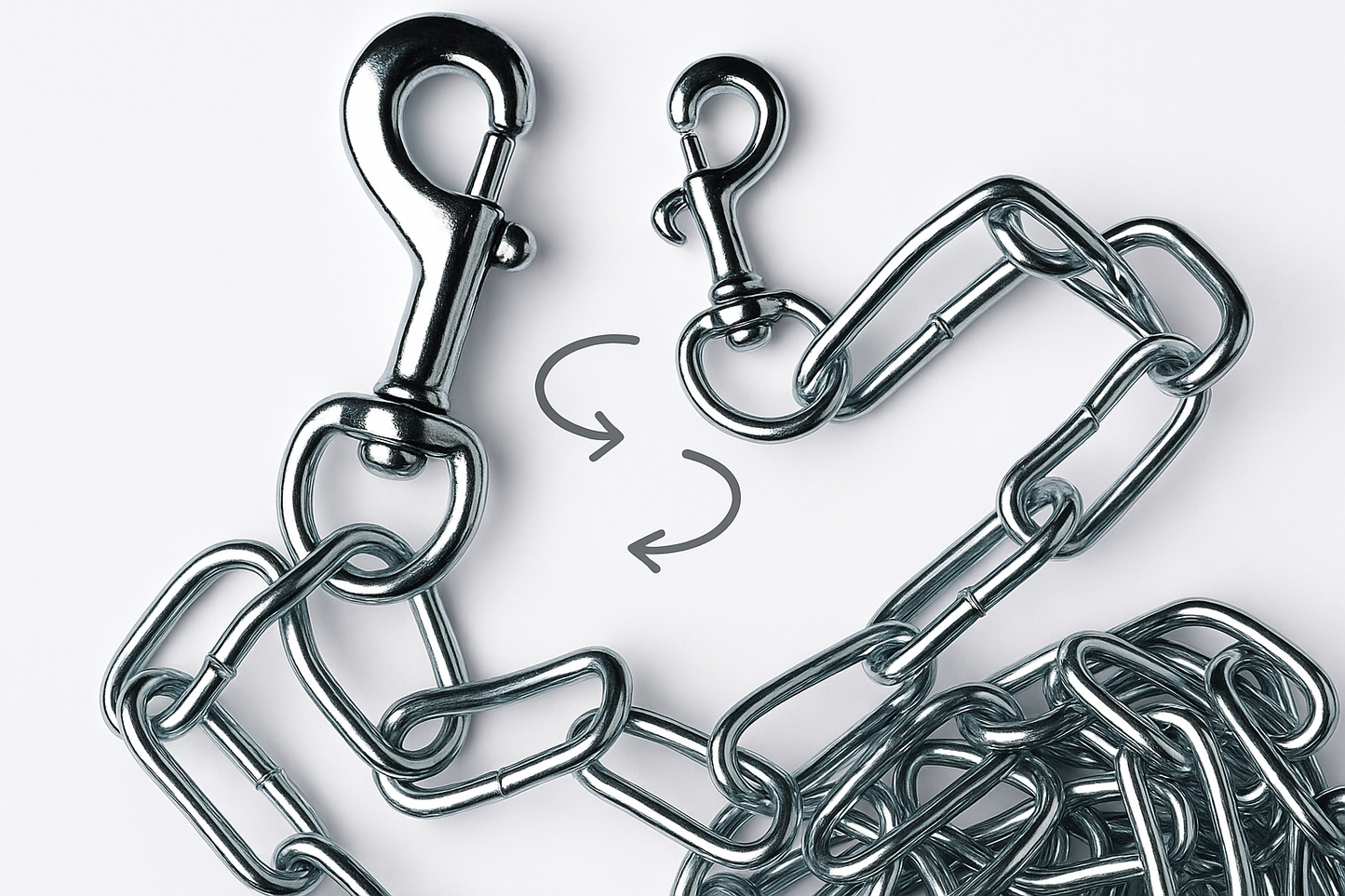 Anti-tangle swivel demonstration