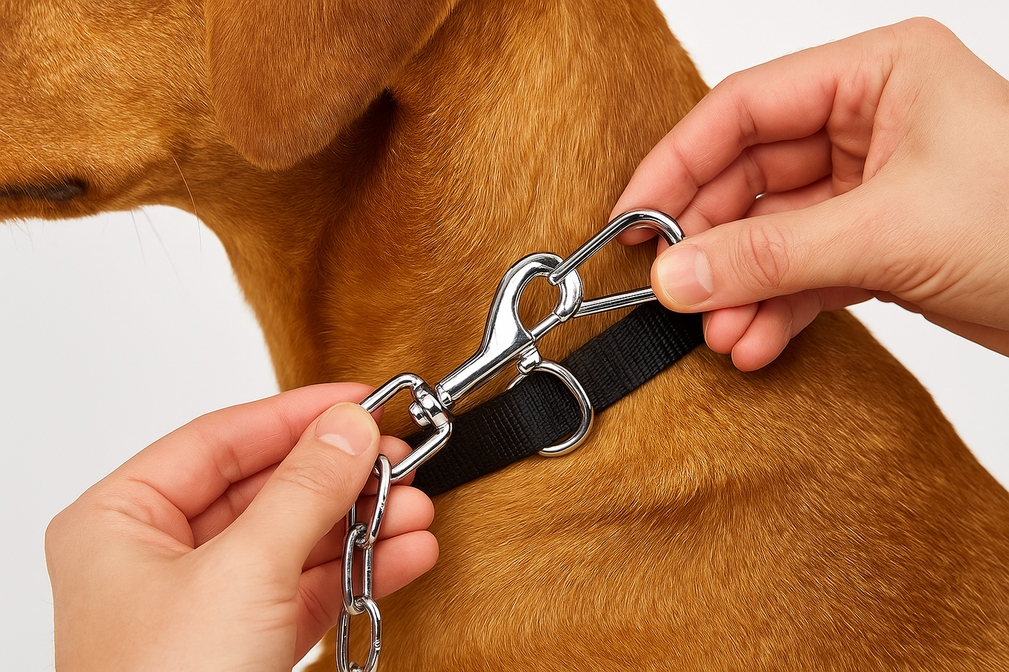 Attaching chain to collar