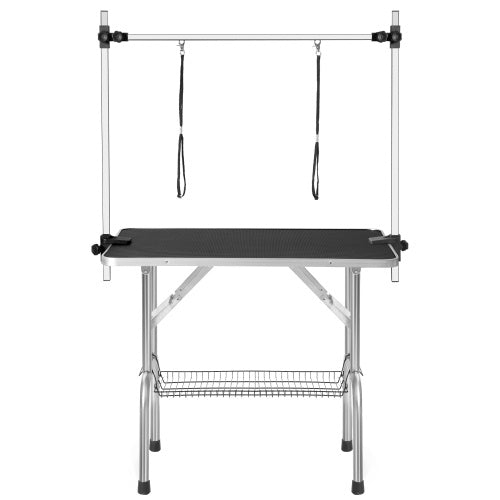 36" Professional Heavy-Duty Dog Grooming Table - Adjustable Height, Portable Design