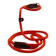 Omni Pet British Slip Loop Rope Dog Lead - Premium Orange Nylon 6ft Training Leash