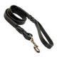 Omni Pet Latigo Twist Leather Dog Lead - Black 1in x 6ft Premium Training Leash