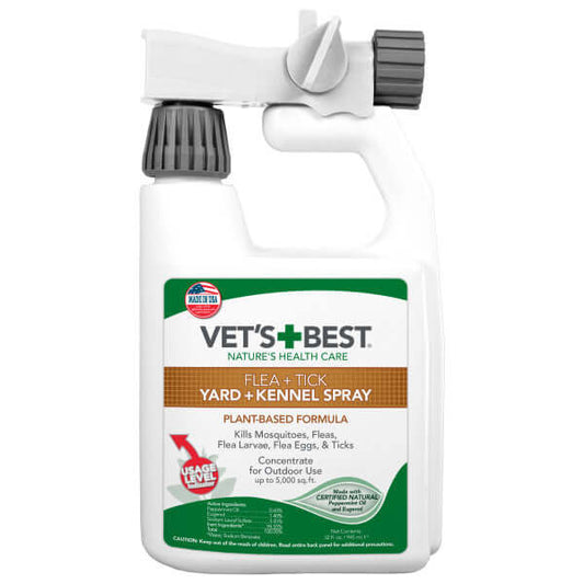 Vet's Best Natural Flea and Tick Yard and Kennel Spray 32 fl oz