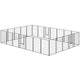 24-Panel Indoor/Outdoor Dog Playpen - 44.5" Height with Lockable Door & DIY Configuration
