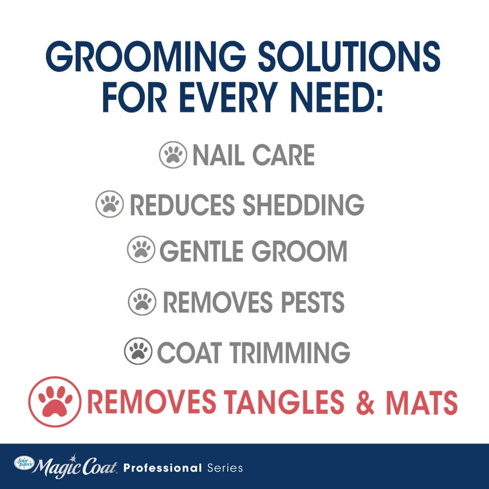 Four Paws Magic Coat Dog Dematting Rake Comb 1ea/One Size