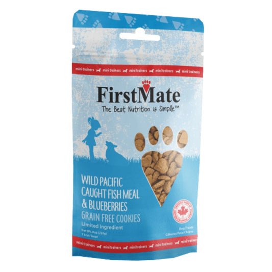 FirstMate Limited Ingredient Grain-Free Fish & Blueberry Dog Treats - 10lb Bulk