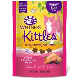Wellness Kittles Crunchy Cat Treats - Salmon & Cranberry (6oz)