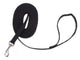 Train Right Cotton Web Training Dog Leash - Professional Grade Black 5/8" x 6ft