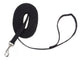Train Right Professional Cotton Web Training Dog Leash - Black 5/8" x 15ft