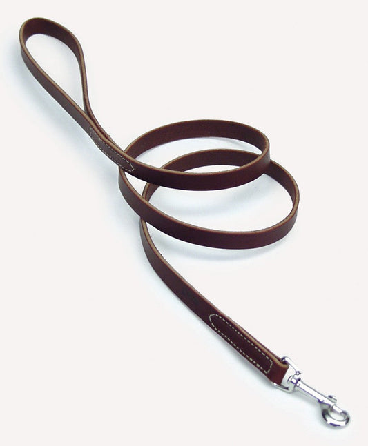 Circle T Latigo Leather Dog Leash Brown 3/4 In X 6 ft