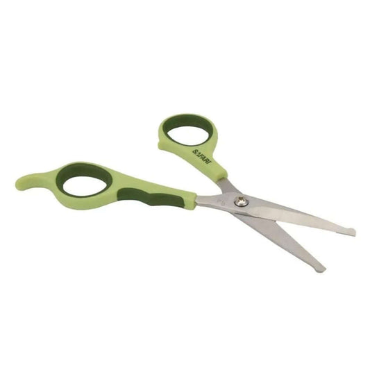 Safari Dog Safety Scissors - Rounded Tip Grooming Scissors for Eyes, Face, Ears & Paws 6.125"