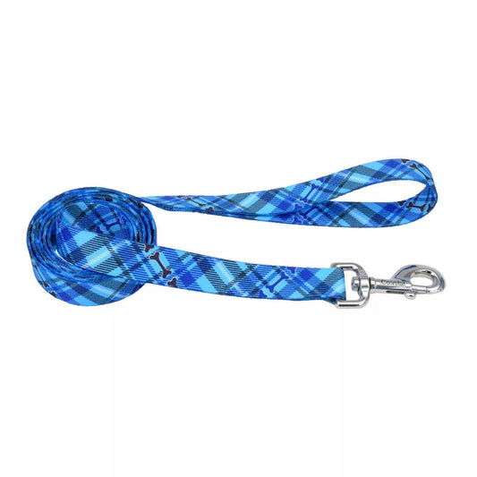 Styles Plaid Dog Leash - Small 5/8" x 6ft - Durable & Stylish Pet Walking Lead