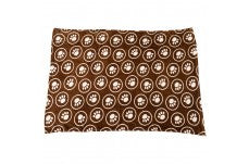 Spot Snuggler Paws/Circle Blanket Chocalate 40 In X 60 in