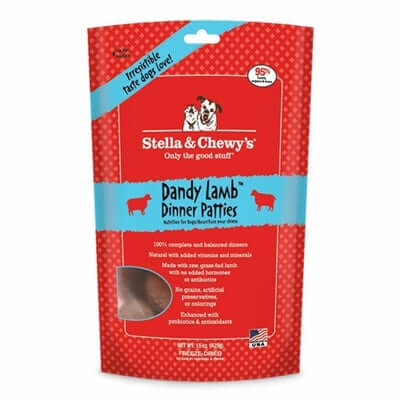 Stella & Chewy's Freeze Dried Lamb Dinner Patties 14 oz - Complete Raw Meal Value Pack