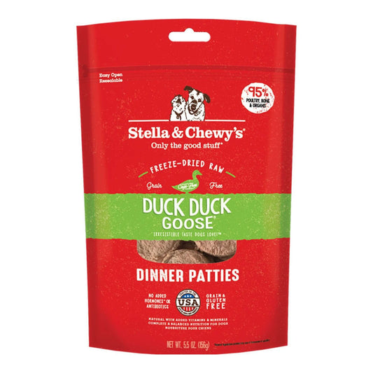 Stella & Chewy's Freeze-Dried Duck Dinner Patties Dog Food - 5.5oz