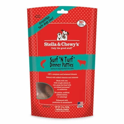 Stella & Chewy's Freeze-Dried Surf & Turf Patties Dog Food - 5.5oz