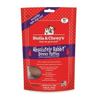 Stella & Chewy's Freeze-Dried Rabbit Dinner Patties for Dogs - 5.5 oz