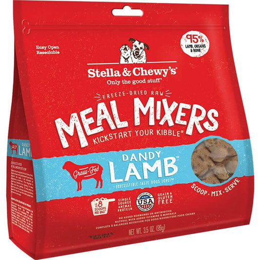 Stella & Chewy's Dandy Lamb Meal Mixers Freeze-Dried Raw Dog Food Topper - 3.5 oz