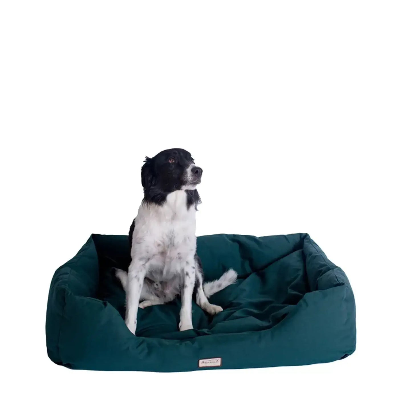 Armarkat Bolstered Dog Bed - Waterproof Comfort in Elegant Laurel Green
