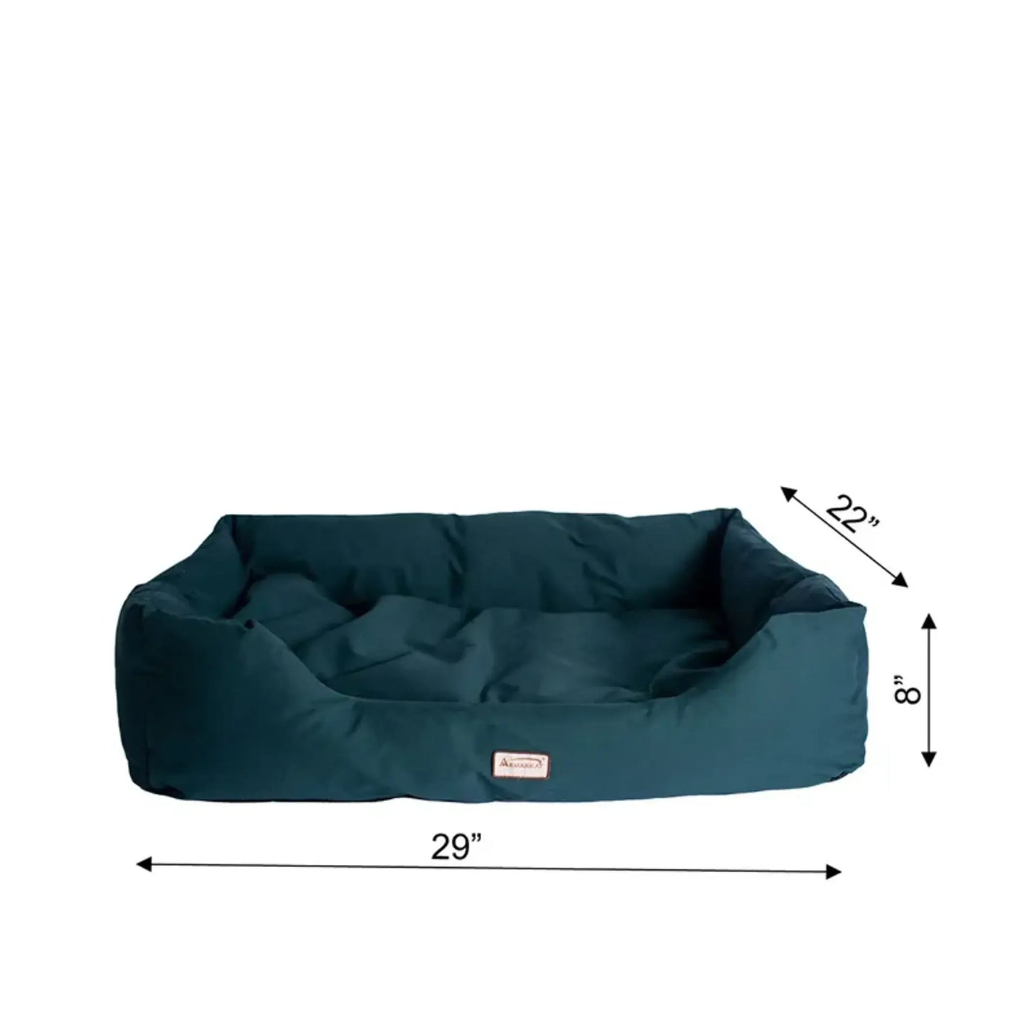 Armarkat Bolstered Dog Bed - Waterproof Comfort in Elegant Laurel Green