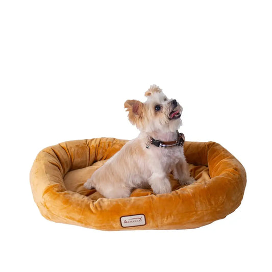 Armarkat Ultra-Soft Bolstered Pet Bed - Plush Velvet Comfort S/M/L