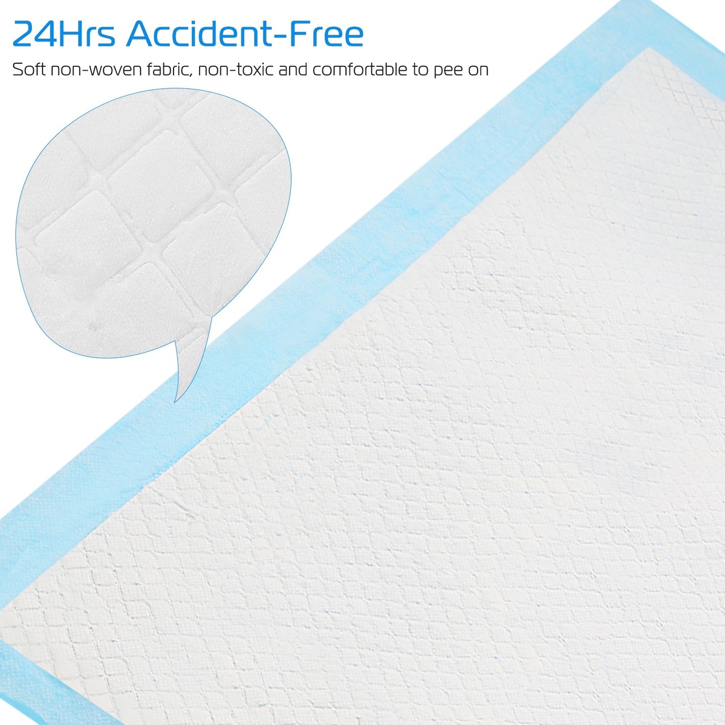 Premium Dog Training Pads - 50 Pack Puppy Pee Pads 24x18 Inch Super Absorbent