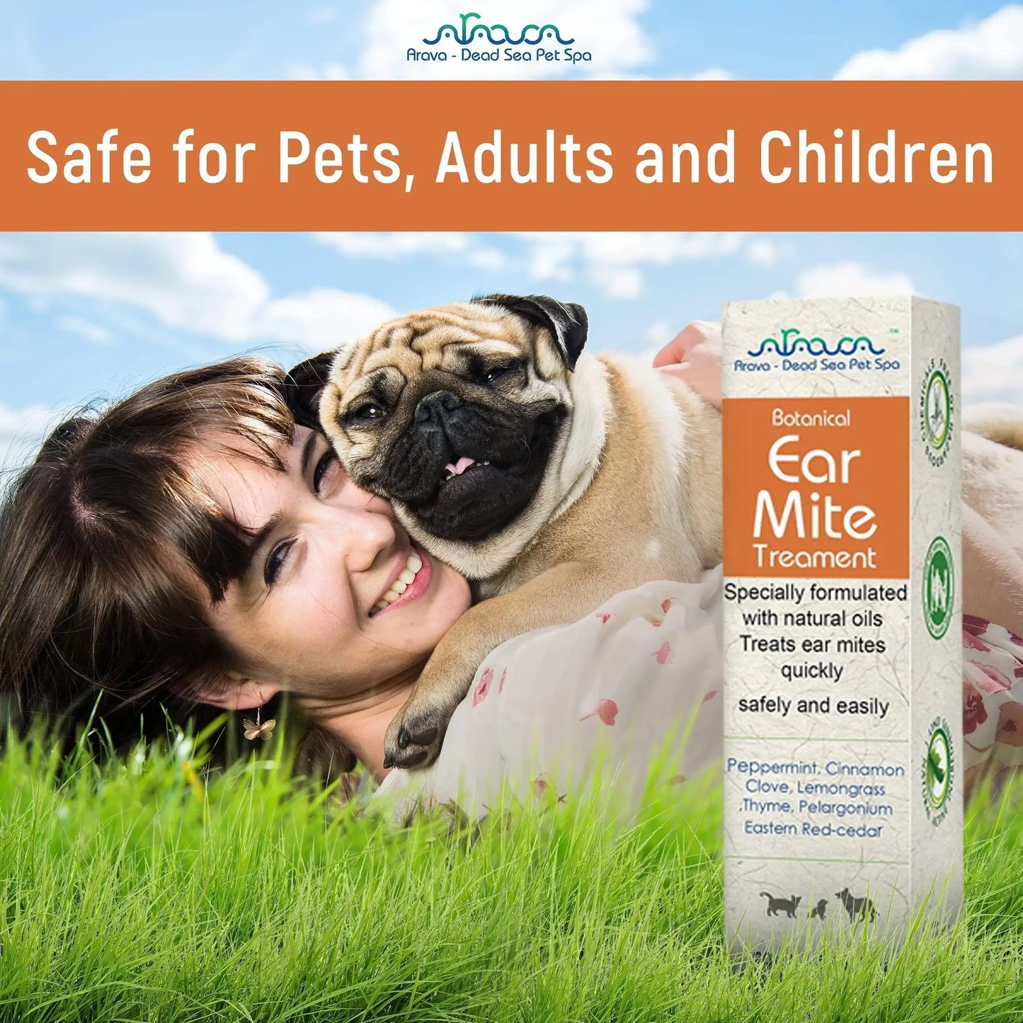 Ear Mite Relief for Dogs & Cats - Natural Treatment Solution