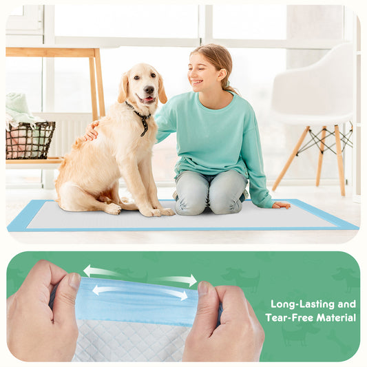 Leak-Proof Quick-Dry Puppy Training Pads - Super Absorbent Disposable Dog Pee Pads