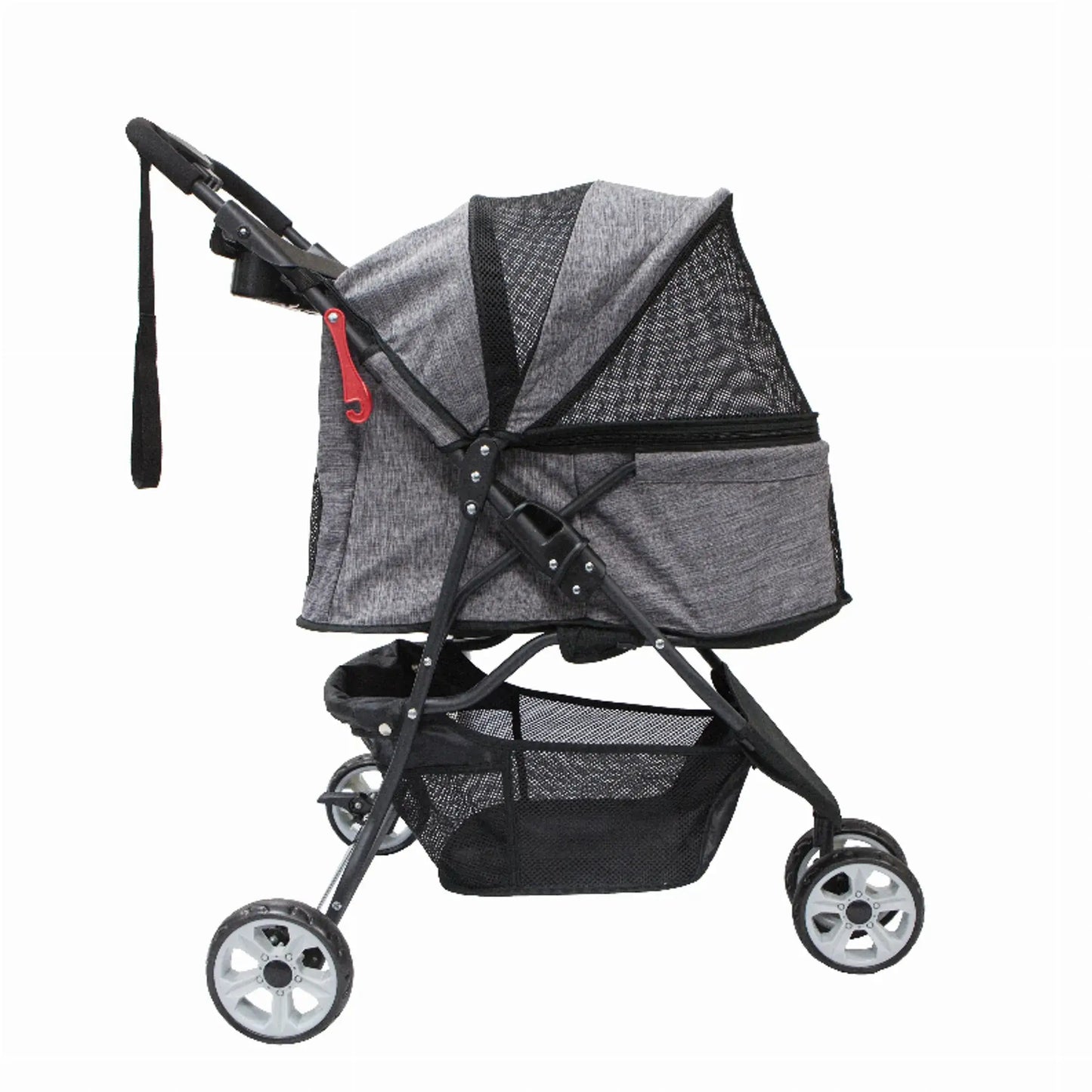 Premium Glacier Pet Stroller - Comfortable & Stylish