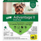 Advantage II Dog Small Green 4-Pack (3packs)