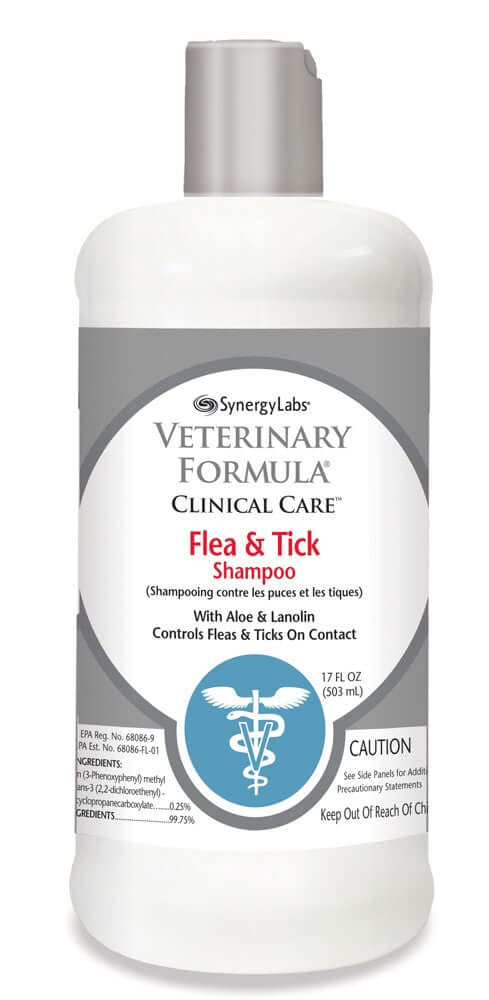 Synergy Labs Flea and Tick Shampoo for Dogs 16 fl oz