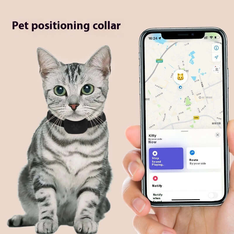 Smart Pet Positioning Collar - Bluetooth Anti-Lost Tracker with Sound Alert