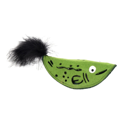 Ware Catnip Stuffer Fish - Interactive Cat Toy (Green)