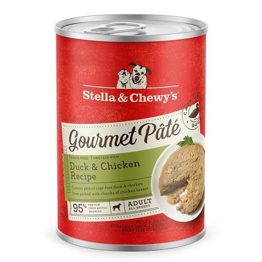 Stella & Chewy's Gourmet Pate Duck & Chicken Dog Food - 12.5oz Case (12 Pack)