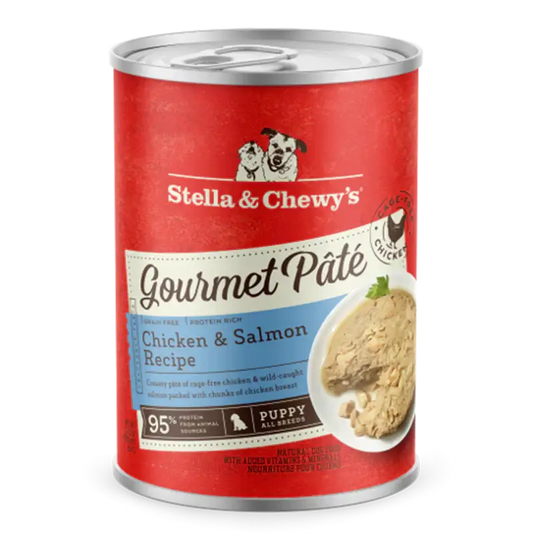 Stella & Chewy's Gourmet Pate Puppy Chicken & Salmon Dog Food - 12.5oz Case (12 Pack)