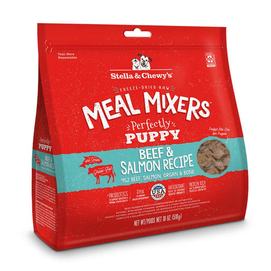 Stella & Chewy's Freeze-Dried Puppy Mixer Beef & Salmon Dog Food - 18oz