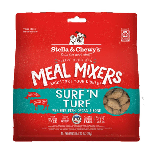 Stella & Chewy's Freeze-Dried Surf & Turf Mixer Dog Food - 3.5oz