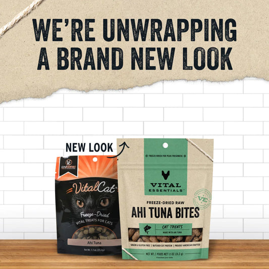 Vital Essentials Freeze-Dried Ahi Tuna - Premium Cat Treats (1.1oz)